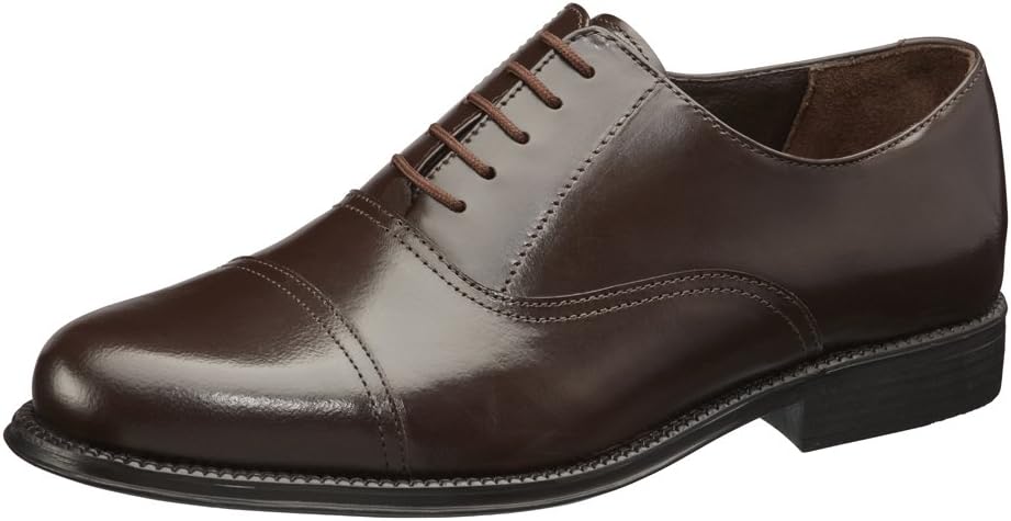 CLIFFORD JAMES Leather Oxford Shoes Classic Lace Up Footwear with Hand Stitched & Glued Soles