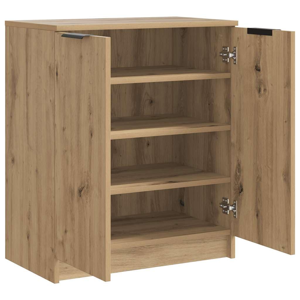 vidaXL Armoire à Chaussures chêne Artisanal Bois d'ingénierie