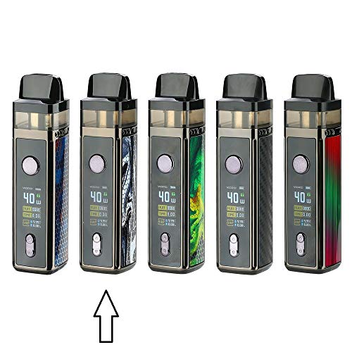 Cigarettes électroniques VOOPOO VINCI Mod Pod VW Kit 1500mAh avec pod de 5,5 ml et 5 bobines sans liquide sans nicotine (Encre)