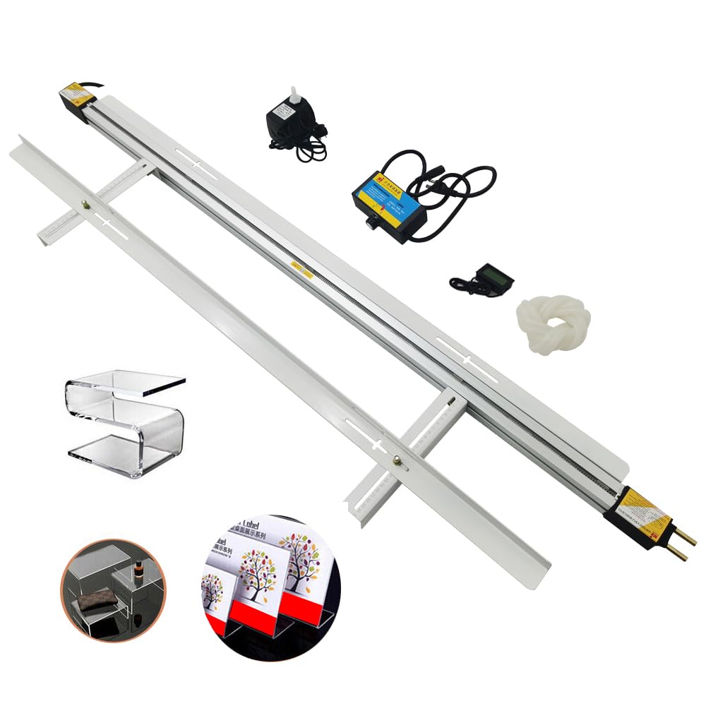 INTBUYING Upgraded Acrylic Bending Machine Acrylic PVC Plastic Bender with Bracket, Temp Adjustable Manual Strips Heater for 1-6mm Plastic Sheet Sign