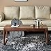 Small Low Table Coffee Table All Solid Wood to Create a Dining Table Balcony Table Garden Table Made of Black Walnut Smooth-Finished and Safe to use (Color : Walnut Colored, Size : 120 * 60 * 45cm)