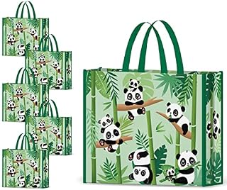 NymphFable 5 Pack Reusable Shopping Bags Waterproof Tote Bag Gift Bags 50LBS
