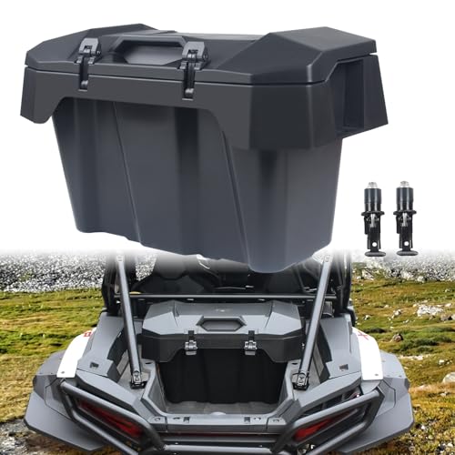 CUSAUTV 82 QT Forward Cargo Box Compatible with 2024+ Polaris RZR XP 1000/ XP 4 1000 Accessories UTV Water Resistant Forward Cargo Storage Box with Two Lockable Latches Replacement for 2889611