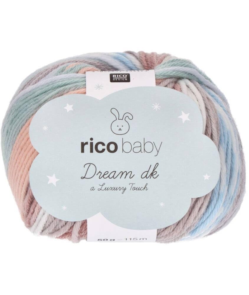Universal Yarn Beige Green Rico Baby Dream Dk Fb 010