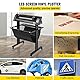 VEVOR Vinyl Schneideplotter 720 mm Folienschneider Schnittgeschwindigkeit 800 mm/s Max. Schnittstärke 3 mm LCD-Anzeige Schrittmotor Schneide Druck Plotter Halbautomatisch 19,7 kg 375mm Cutter Schwarz