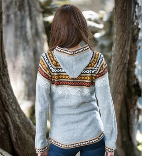 Image of Gamboa Alpaca Cardigan Sweater Women Winter Autumn Sweaters Lightweight