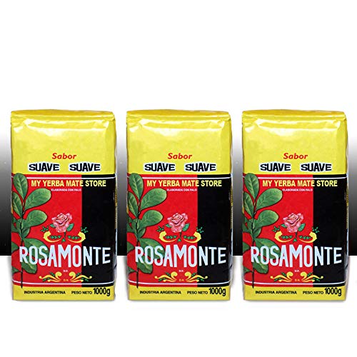 Yerba Mate Rosamonte Suave x 3 KG Argentina Tea 6.6 lb Yerba Mate Rosamonte Suave x 3 KG Argentina Tea 6.6 lb