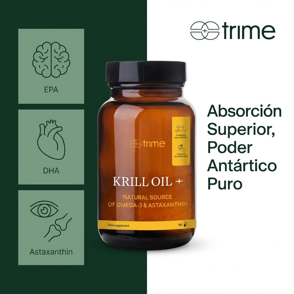 Olio di Krill Antartico Omega 3 180 Capsule 805 mg con Astaxantina