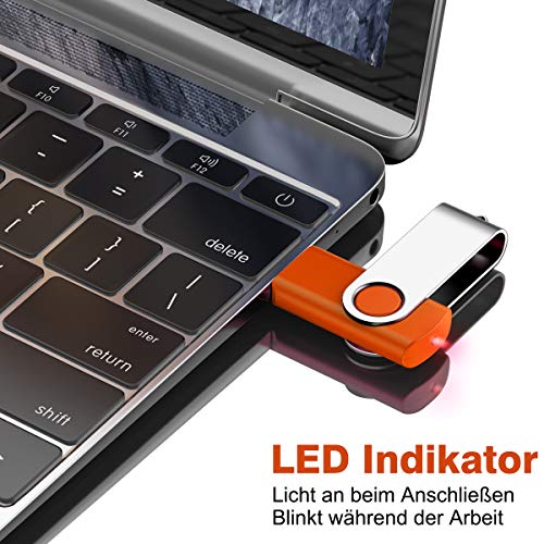 16GB USB Stick ,JEVDES 10 Stück Speicherstick USB 2.0 Flash Laufwerk 10er Pack DatenSpeicherung Pen Drive Thumb Drive… – Bild 5