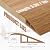 Floor Transition Strip Door Threshold 39" Floor Transition Reducer Trim on The Edges Threshold Strip Self Adhesive Suitable for Doorways, Tiles, Carpet