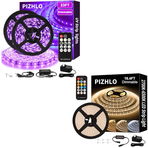 Tira LED ajustable 33FT negra + 16.4FT regulable miniatura 1
