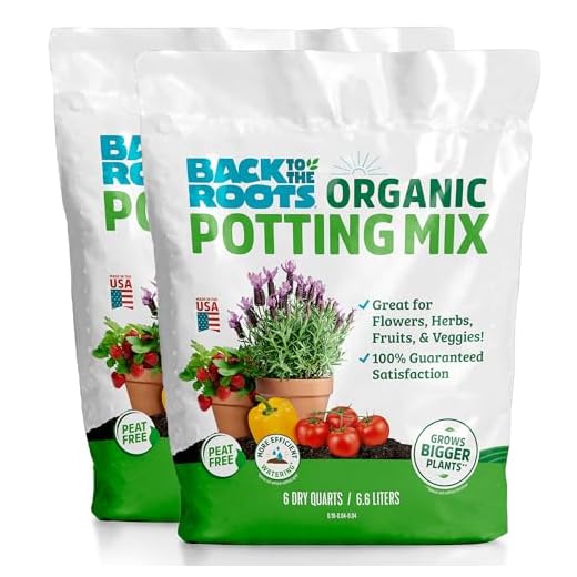 Back to the Roots 100% Organic Potting Mix (Value 12 Quart) | Premium Blend | Made in The USA