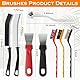 ACOMTUO 13 Stück Ecken Reinigungsbürste, Fugenreinigungsbürste mit Harten Borsten, Crevice Cleaning Brush, Spaltreinigungsbürste Set, Fugenbürste für Reinigung Rost, Fliesenböden, Badezimmer,Küche