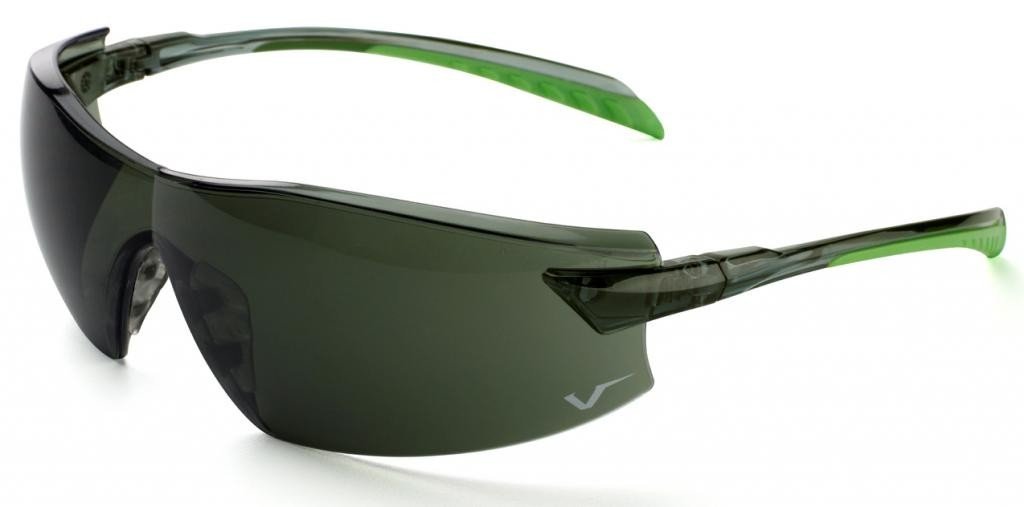 Univet 508.04.01.05 "No.508" Safety Goggles with G15 Glass, Smoky-Grey/Green