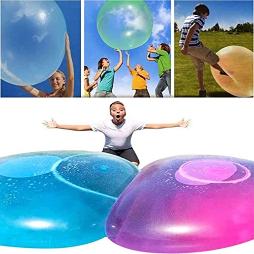 Cakunmik Agua de Bola de Burbujas, balón con Bola de Agua Gigante Bola Transparente Bola Inflable Bola Bola Tony Bola Bolas de Burbujas para niños hinchables para niños,Rosado,120cm Cover