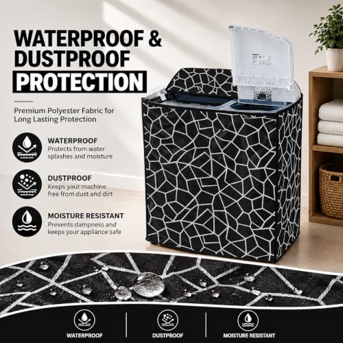 Image of Star Weaves Semi Automatic Washing Machine Cover for LG 6kg, 6.2kg, 6.5kg, 7kg, 7.5kg & 8kg Top Load | Waterproof, Dustproof, Rustproof | Heavy Duty Polyester Cover