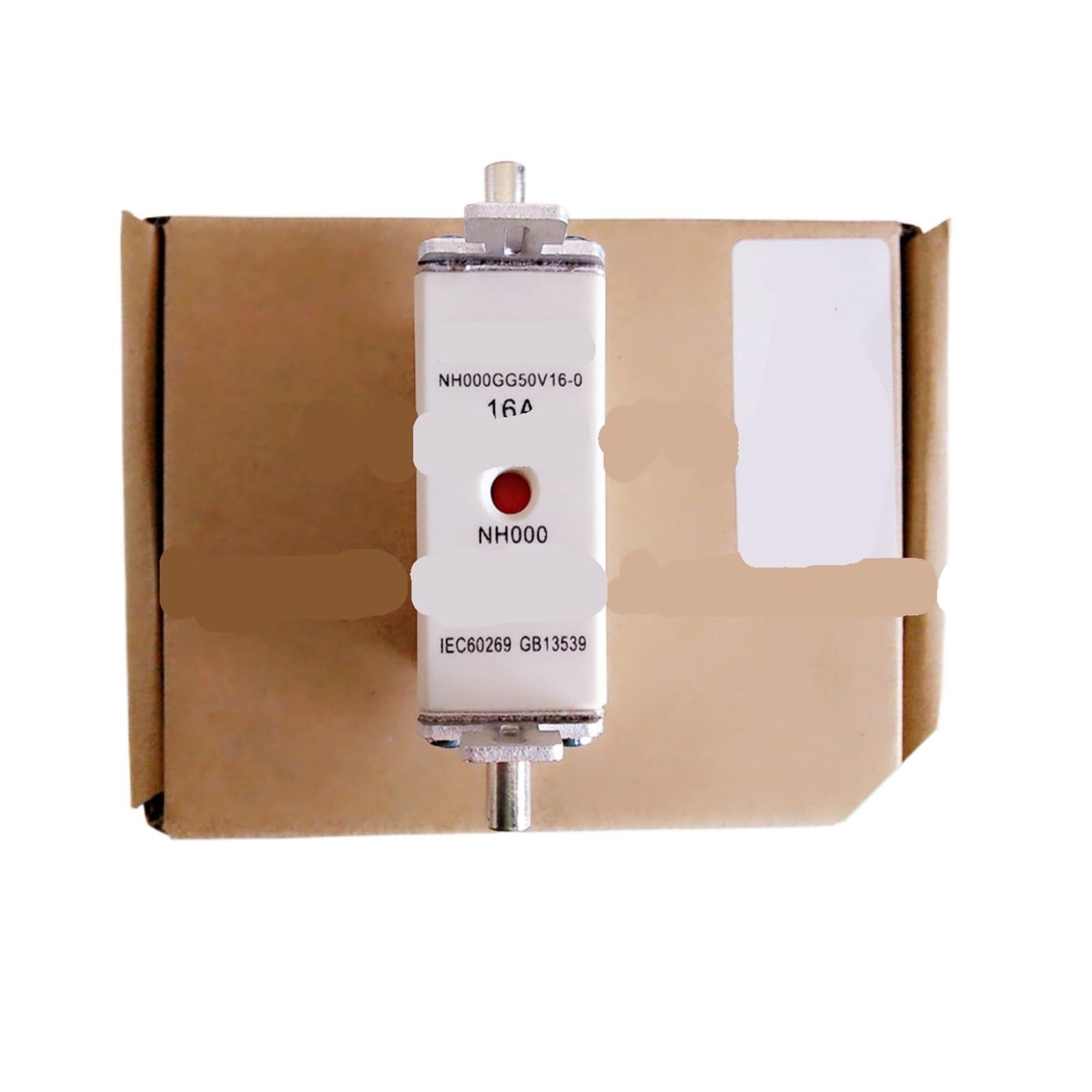 Fusible NH000 16A 500V pour protection des armoires électriques de distribution