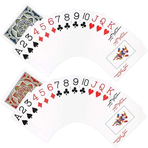 Metsyth CARDS001 Plastic Playing Cards 2 Pack Waterproof Poker Cards,Jumbo Large Print Playing Cards thumb #6
