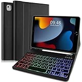 【Teclado compatible con iPad 10.2/10.5 pulgadas】 Esta funda con teclado está especialmente diseñada para iPad 10.2" 2021 9. Gen (A2602/ A2603/ A2604/ A2605), iPad 10.2" 2020 8. Gen (A2270 / A2428 / A2429 / A2430), iPad 10.2" 2019 7. Gen (A2197 / A2198 / A2200), iPad Air 10,5" 2019 3. Gen ( A2123 / A2152 / A2153 / A2154), iPad Pro 10,5" 2017 (Modelo A1701 / A1709). verifique la parte inferior trasera de su iPad para encontrar el número de modelo del iPad, en caso de que compre una funda de tamaño incorrecto para su iPad.