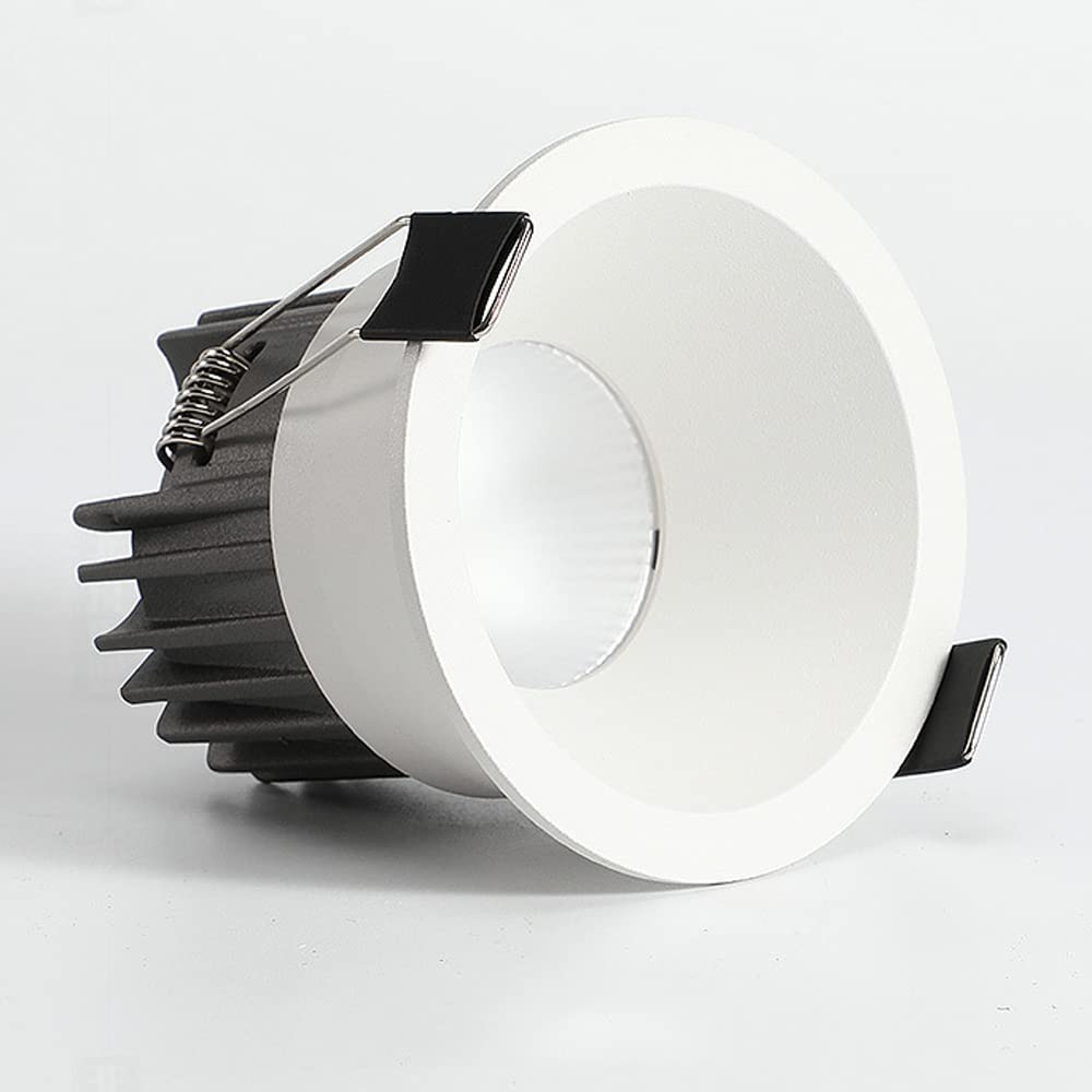 Spot LED encastré 3000K/3500K/4000K/6000K, 2 à 4 Pouces, 4 températures de Couleur sélectionnables, Bord étroit, sans Ampoule