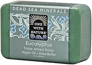 One With Nature Eucalyptus Dead Sea Mineral Soap, 7 Ounce Bar