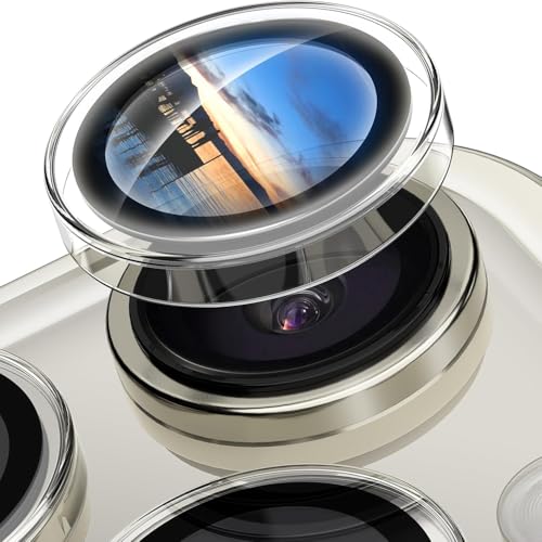 Image of CLITZ for iPhone 16 Pro /16 Pro Max Camera Lens Protector Original Individual Lens Screen Protector | 9H Hardness, Scratch-Resistant, Case Friendly (Clear)