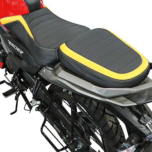 Image of TVS Seat Cover for Sweat Free Comfortable Riding| Nylon Thread Stitching for Strength| Bike Riding Accessories|Heat & UV Ray Protection|Enhanced Tear Resistance