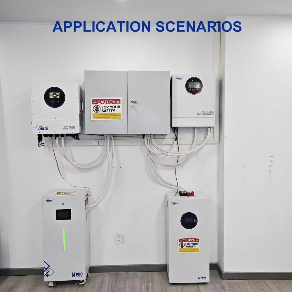 Anern FGI 12000W Inverter Ibrido Solare con Immisione in Rete - Evoluzione della Serie ECO - 48V a 230V, Onda Sinusoidale Pura, Doppio MPPT 160A, 2 Ingressi FV, Doppia Uscita CA, WiFi Opzionale