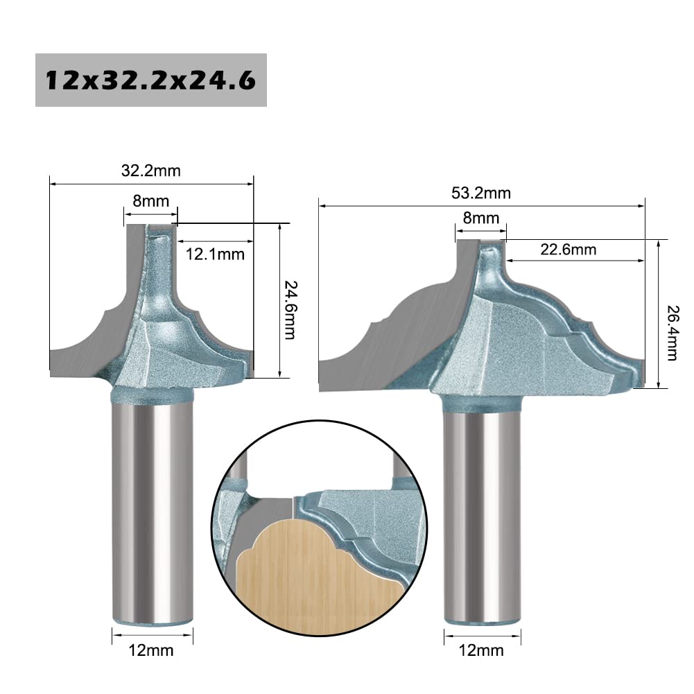 2 szt. 12 mm,7 trzonek do drzwi, linia noża i okno, rama obrazu, poręcz, wpuszczany rzymski(2PCS 12mm Shank)