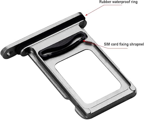 Miniatura 7 de Soporte para bandeja de ranura para tarjeta SIM de repuesto compatible con iPhone 11 2019, 6.1 pulgadas, 1 soporte para bandeja de tarjeta SIM con