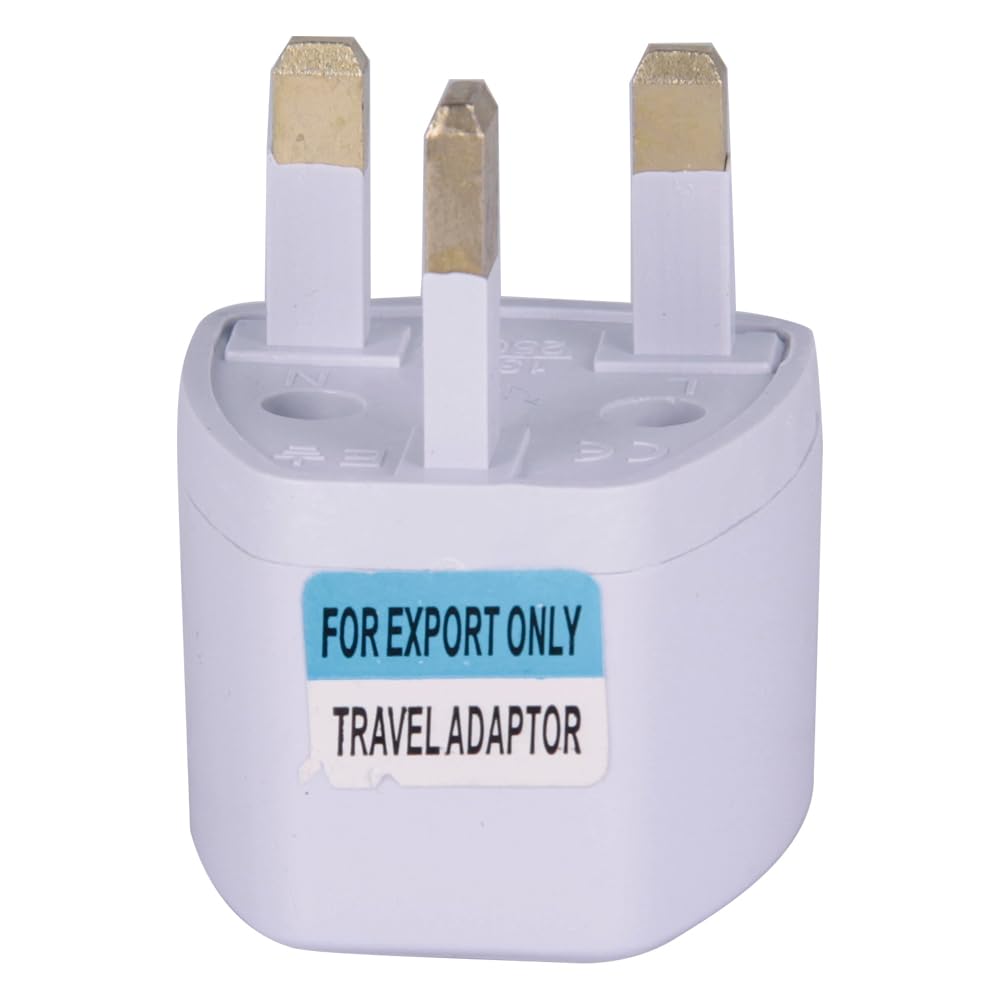 Adattatore universale da viaggio tipo G, bianco