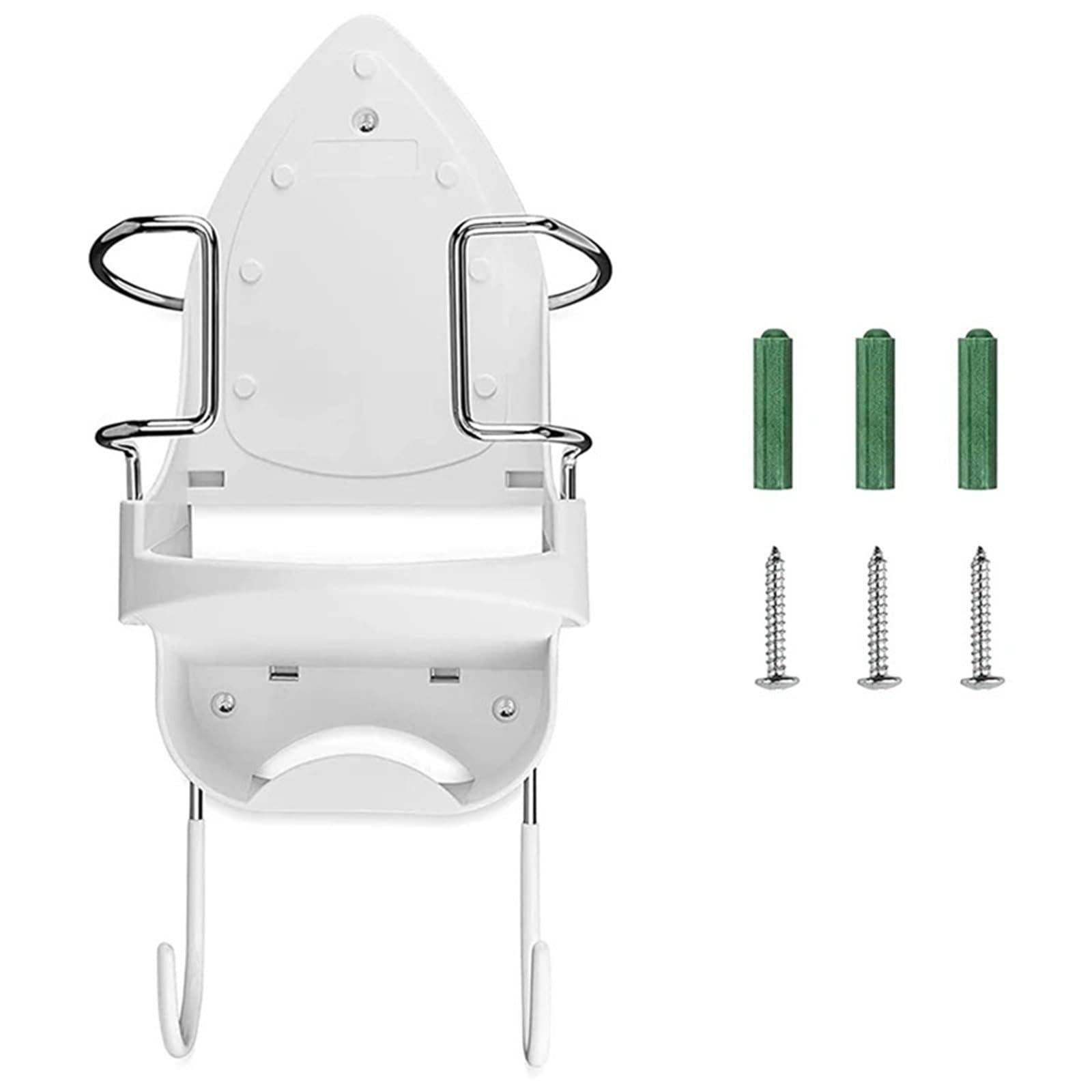 Poggia Ferro da Stiro Appendiabiti for ASSE da Stiro Supporto for Ferro Parete for e Scaffale for Organizer for riporre Oggetti con Ganci Rimovibili