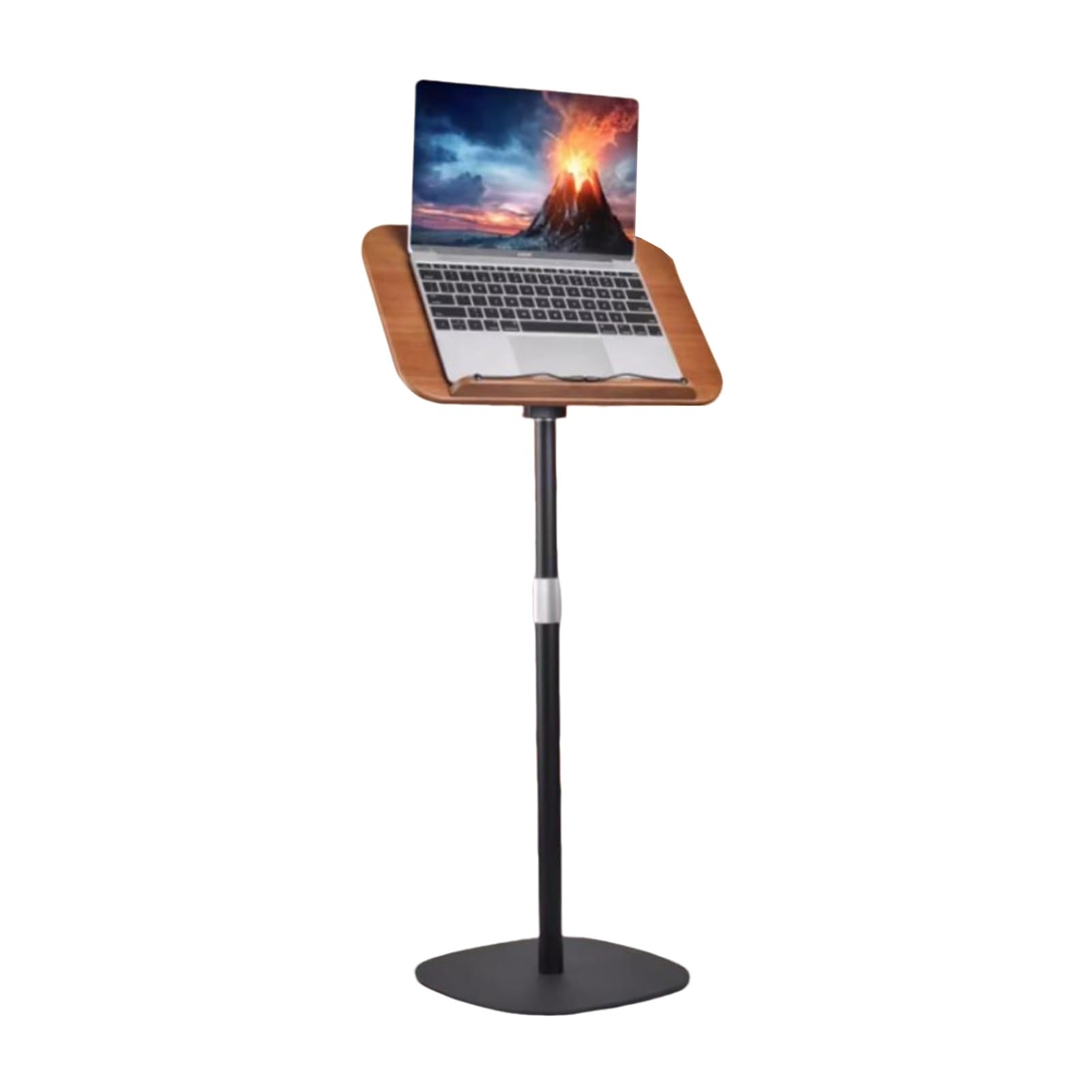Genérico Soporte de pie Ajustable para Libros con Pinzas para páginas, Altura de 50 a 90 cm, Leer, portátiles, partituras y Libros de Cocina. Diseño ergonómico para Mayor Comodidad.