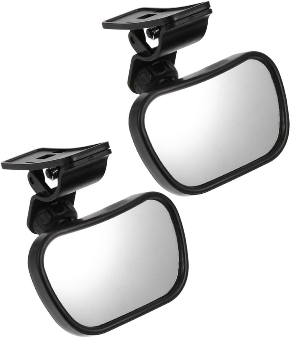 VICASKY 2pcs Car Observation Mirror for Rear-facing Infant, 360° Rotatable Shatterproof Backseat Safety Mirror with Anti-vibration Design for Car Interior Rearview Use