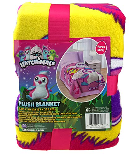 Hatchimals en peluche parure de lit double super doux pour filles