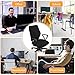 Nogeqi 2pcs Office Chair Covers Stretchable, Universal Office Chair Seat Cover, Washable Removable Computer Chairs Cover for Seat Cushion Protectors(Black)