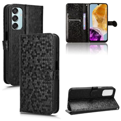 Étui en cuir synthétique Galaxy F15 5G finition surpiquée