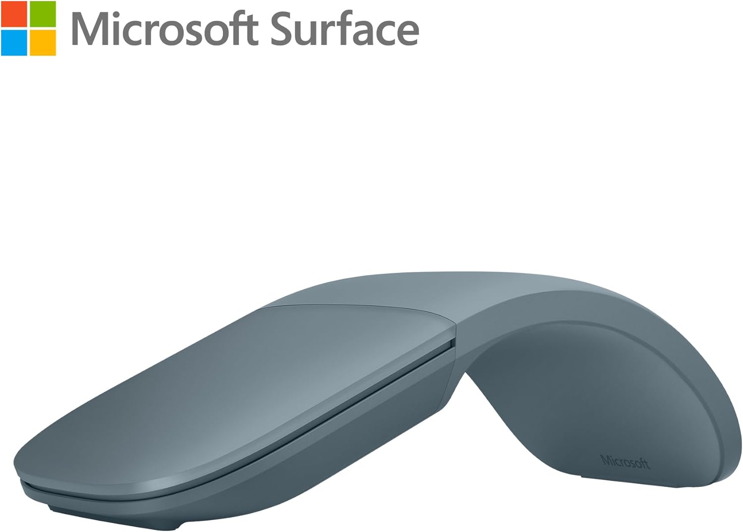 Microsoft Surface Arc Bluetooth Mouse, Ultra-Slim and Lightweight, Snaps Flat for Portability, Full Scroll Plane, Compatible with Windows 11, Battery Included – Ocean