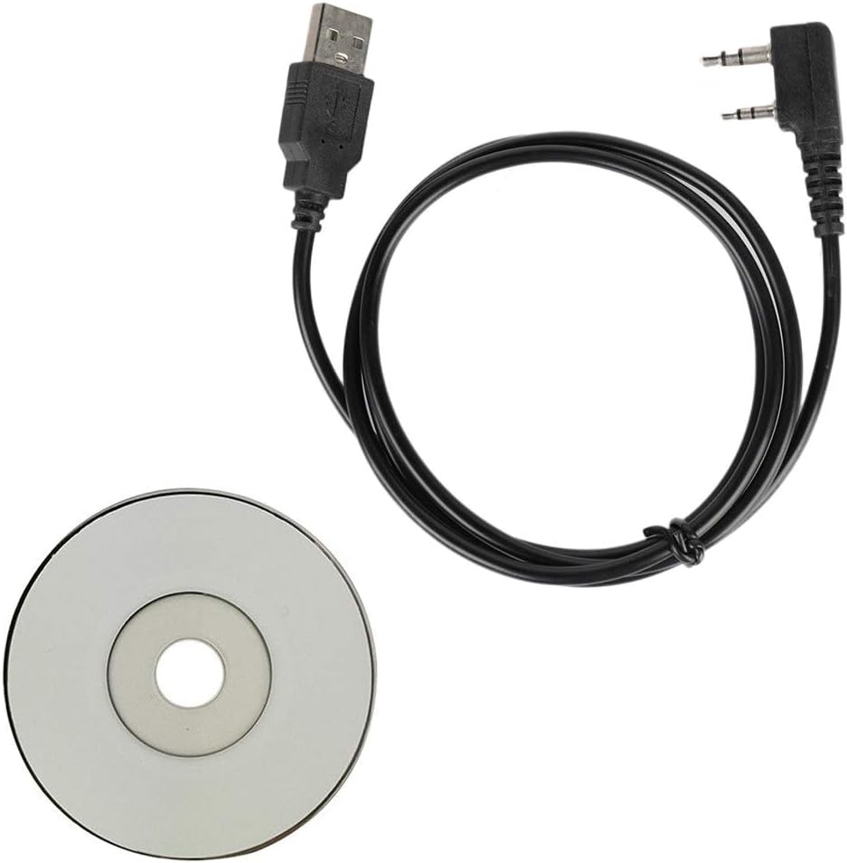 USB Programming Clone Cord Cat Cable Lead for Kenwood 2-pin Radio Walkie Talkie TK-2360 TK-3360 + Software KPG-128D : Electronics