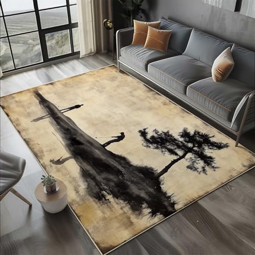 Tapete Vintage Golfers Landscape 5' x 7' rectangular miniatura 5