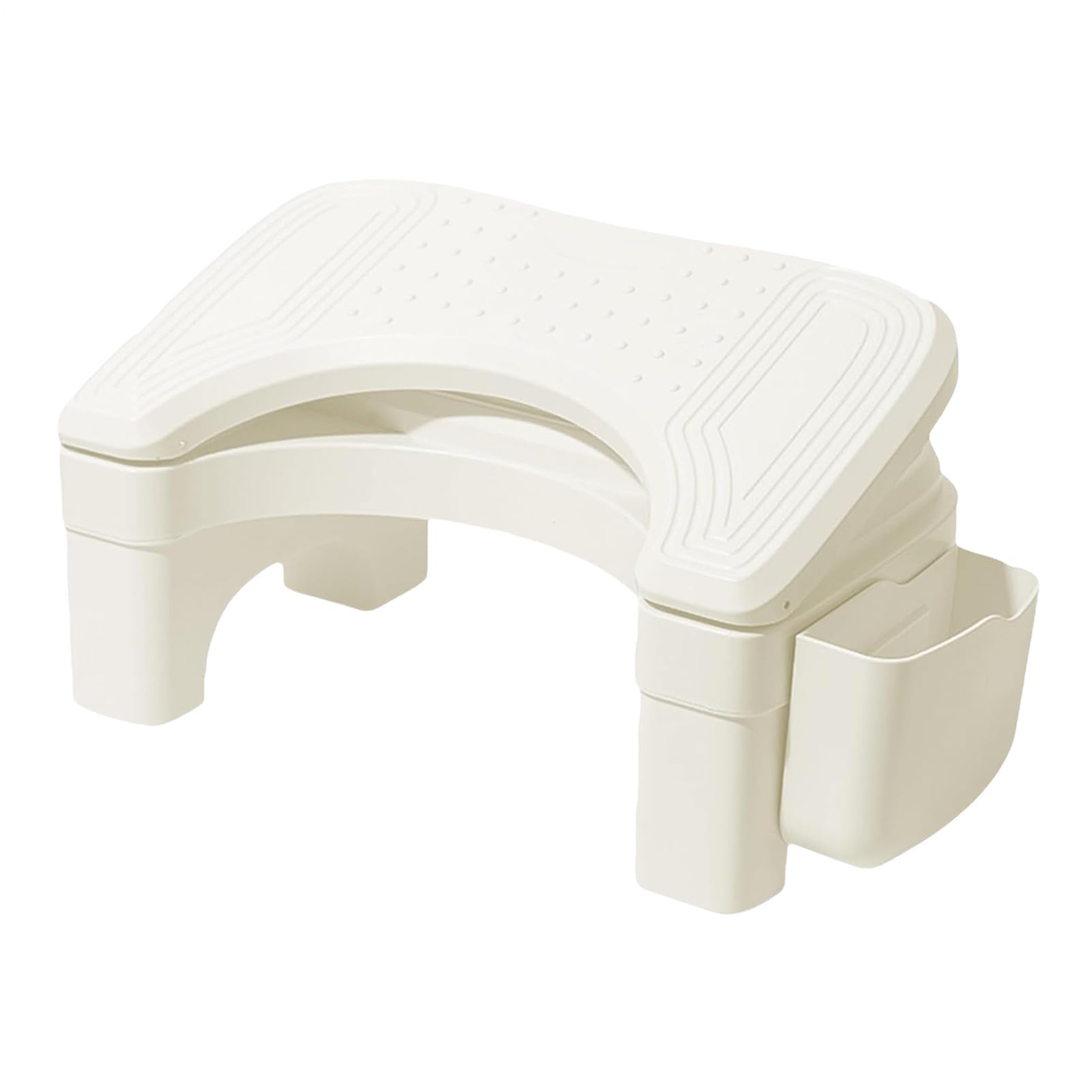 Tabouret de toilette pour adulte - Design antidérapant avec pieds de toilettes - Aide aux accroupissements avec boîte de rangement pour adultes - Parfait pour une meilleure digestion et un confort