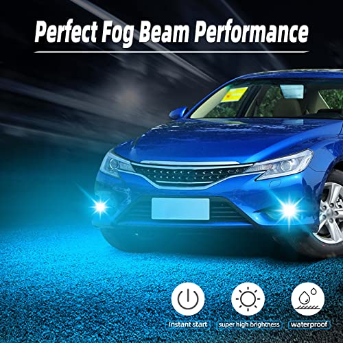 H3 Led Fog Light Bulbs H3 Led Bulbs 3000 Lumens 25W 8000K Ice Bule 3030 Smd H3 Led Fog Lamps Replacement Bulbs For Drl Vehicle 2 Pcs,Ice Blue #TOP3