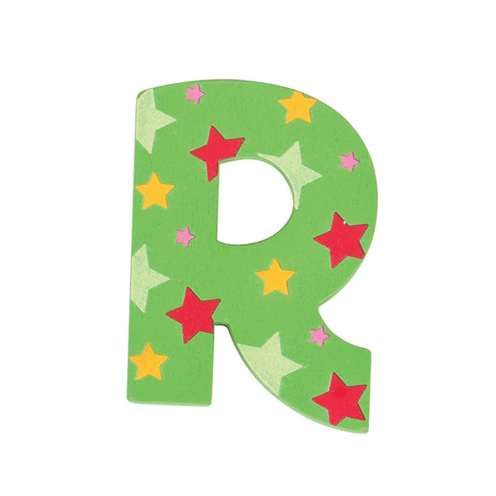 Bigjigs Toys Star Letter R (Green)