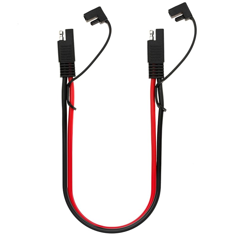 Cabo de Extensão SAE 10 AWG com Conectores de 2 Pinos para Painel Solar, RV e Veículos – 30,5 cm Gopayia