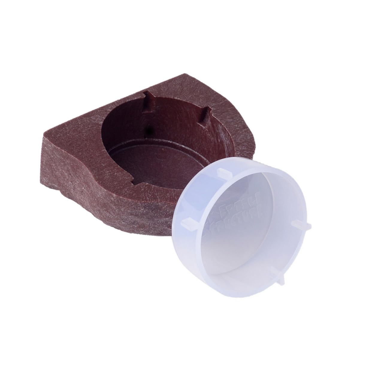 YARNOW 2 Pezzi Ciotole per Animali Domestici Sospensione Magnetica Cibo per Rettili Pentola per Gechi Camaleonti Marrone