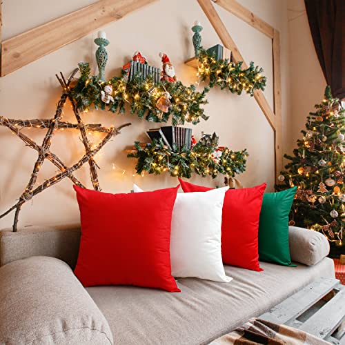 Thmyo 43224-11842 4-Pack 100% Cotton Comfortable Solid Decorative Throw Pillow Case, Square Cushion Cover Pillowcase Sublimation Blank Pillow Covers Valentines Day Diy Throw Pillowcase thumb #2