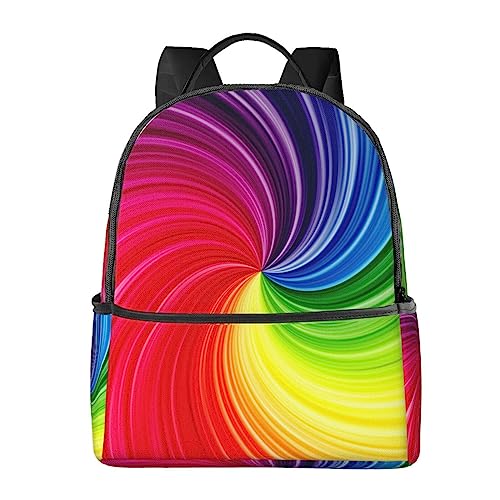 Sac à dos d'affaires noir BAFAFA pour ordinateur portable avec motif spirale