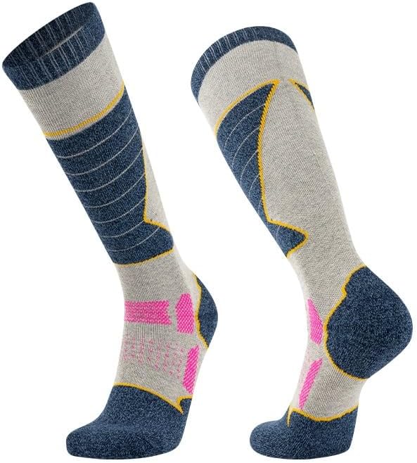Warm Ski Socks for Men Women Winter Towel High-cut Outdoor Hiking for Circulation, Athletic Recovery & Travel