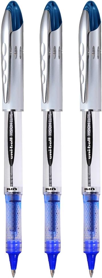 Vision Elite Roller Pen Set - Pack of 3 (Blue)