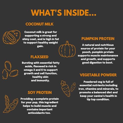 Buddy & Lola Dog Weight Gainer Supplement - Protein For Dogs, Helps Build Muscle, Aids Recovery, Great for Fussy Eaters, A Must Have For Rescue Dogs Who Need to Gain Weight and Build Muscle - Image 5